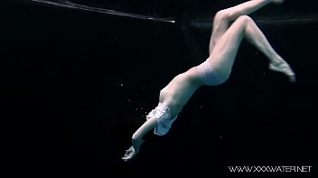 Preview 1 of Mom Reda - Andrejka swims naked in the pool