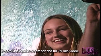 Preview 2 of 1st Time School Xxx - College Girls Rip Shirts Off In Spring Break Wet T