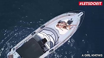Preview 4 of Rays May Saxi - LETSDOEIT - #Isizzu #Marilyn Crystal #Ginebra Bellucci - Lesbian Weekend On A Yacht With Three Sexy Teenagers