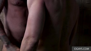 Preview 2 of Rep Porn Videos - Locker room action by two muscular gay blokes