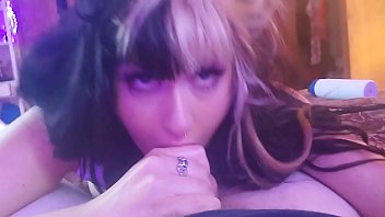 Preview 4 of Seachmam Y Papa - Cute teen gagging on a cock