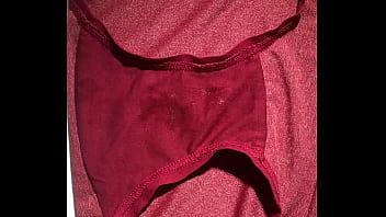 Preview 3 of Ebony Slow Grinding - Sịp đỏ gợi cảm sục sướng t&ecirc_ chim!!!!!