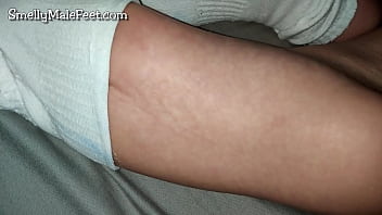 Preview 2 of Big Cuci Com - Take off chub&#039_s smelly socks at night - SmellyMaleFeet #29