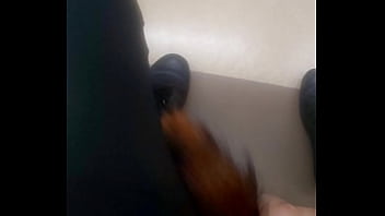 Preview 2 of Fuck My Dot - I&#039_m sticking an anal plug made of a fox tail.