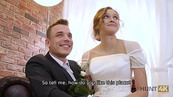 Preview 2 of Arab Az Kon - HUNT4K. Cute teen bride gets fucked for cash in front of her groom
