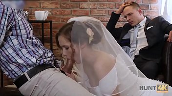 Preview 4 of Arab Az Kon - HUNT4K. Cute teen bride gets fucked for cash in front of her groom