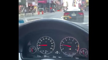 Preview 3 of Ass Petite Old - NYC Road Head in a BMW M5 Times Square
