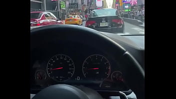 Preview 4 of Ass Petite Old - NYC Road Head in a BMW M5 Times Square