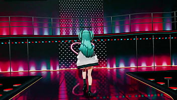 Preview 1 of Xhamsetr Porn Tube - Hayase Yuuka Hentai Blue Archive No Bra Dance Queencard MMD 3D Clear Blue Hair (CLIP)