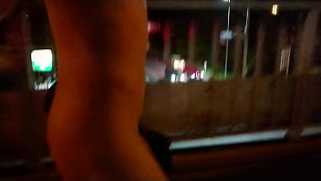 Preview 3 of Girl Tough - たけひとの露出01　夜の歩道橋を全裸で歩いてみた　自撮り映像