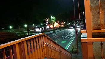 Preview 1 of Girl Tough - たけひとの露出01　夜の歩道橋を全裸で歩いてみた　自撮り映像