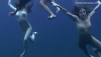 Preview 3 of Mom Son Teen Pron - Underwater swimming girls on Tenerife