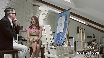 Preview 1 of Mature Women Undressing - Natural is seduced and penetrated by older teacher