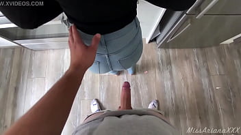 Preview 3 of Cute Webcam Girl Long Video - BIG ASS TEEN ALMOST CAUGHT FUCKING AT THE MALL - RISKY PUBLIC SEX
