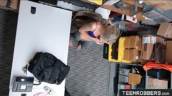 Preview 2 of Indian Hairy Local Desi Sex - Petite Caught Shoplifting by a Mall Guard and Punish Her Emma Hix - Teenrobbers.com