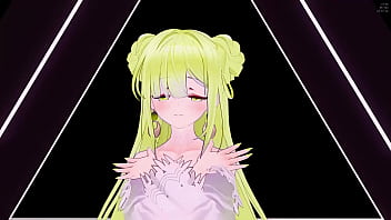 Preview 2 of Desirae Spencer And Sara Stone - Azur Lane Janus Hentai Hot Sexy Dance Transparent Lingerie Song HA AOA Mmd 3D Blonde Hair (CLIP)