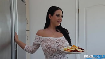 Preview 1 of Private Good Time - Busty Australian pornstar Angela White titty fucks with her massive melons GP1470