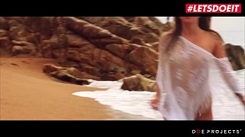 Preview 1 of Prinzzess With India Summer Anal - LETSDOEIT - Hot Czech Pornstar Angel Piaff Masturbates By The Beach And Blows Her BF