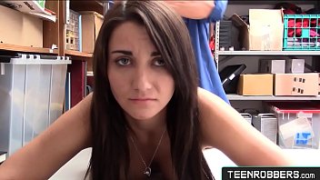 Preview 3 of Marc Dylan 3gp - Petite Teen Get Naked in Front of Mall Guard for Stealing - Teenrobbers.com