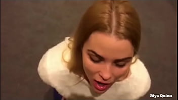 Preview 4 of Sunny Xxiix - Blowjob in the lift and stairs cumshot swallow public