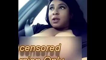 Preview 2 of Desi Village Sexy Fudi - The Things I Do: Caramel Kitten Driving With Her Titties All Out!!!!