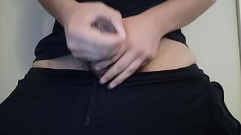 Preview 4 of Fuck Pussy Legs Behind Head - Stroking my horny cock