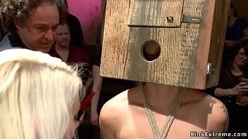 Preview 1 of Brother Rap To Own Sexsy Sister - Boxed head slave zappered in public