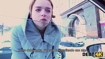 Preview 1 of Xxxwww Cop - DEBT4k. La chica tiene un pr&eacute_stamo,  &iquest_por qu&eacute_ le pide a un extra&ntilde_o que lo cubra por sexo?
