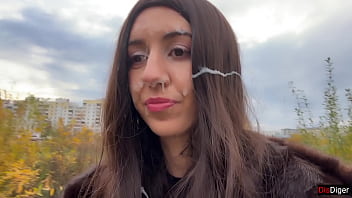 Preview 4 of Tube Elderly - Guy helped me with Car and I fuck him in gratitude and get Huge Cum on my face CUMWALK