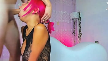 Preview 1 of Dame Duro Cabron - Huge cock rakes Teresa&#039_s throat - Sloppy