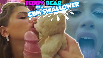 Preview 4 of Braxzzers Mom - Trailer#3 Teen received Huge Cum Load on her Face while Holding her TeddyBear