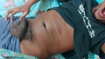 Preview 2 of Foot Job Feshi - Stepsister Cam Films Brother Caught Masturbating (1)