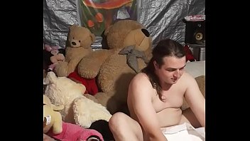 Preview 1 of Wife Forced Fuck - Diaper sissy humping teddy bear