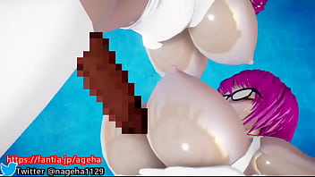 Preview 2 of Chelid Xxx Vedio - ロケットおっぱいでふたなり縦パイズリ②