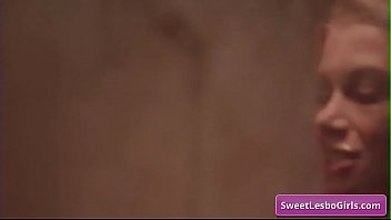 Preview 2 of Wife Use Husband Mouth Lover Pee - Hot big tit lesbian sluts Chloe Cherry,  Serene Siren eating pussy in the shower and reach intense orgasms