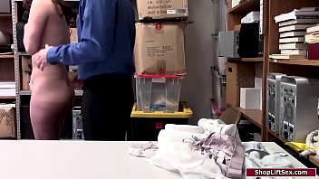 Preview 2 of Japanese Pregnant Xxxx Women - Brunette thief anal fucked by an officer