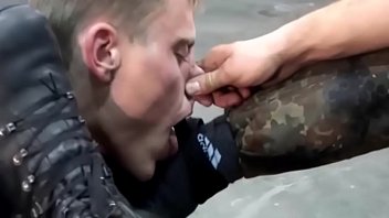 Preview 4 of Adria Rae Pool Pilm - A lucky guy is allowed to lick the boots of two German soldiers
