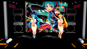 Preview 2 of Old Man Poker - two half-naked girls dance and sing in Japanese