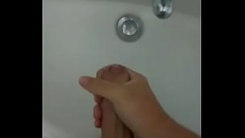 Preview 2 of Dancing Brap - Hot young boy jerking off and cumming in the sink after exams self made