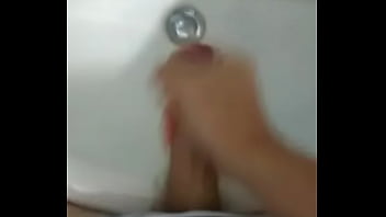 Preview 1 of Dancing Brap - Hot young boy jerking off and cumming in the sink after exams self made