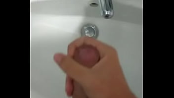 Preview 4 of Dancing Brap - Hot young boy jerking off and cumming in the sink after exams self made
