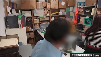 Preview 1 of Veena Malik Lesbian Sex Videos - Mall Police Touching Inappropriately to Lovely Thief Girl - Teenrobbers.com - Naomi Mae
