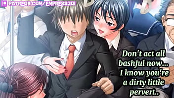 Preview 1 of Asian Fuck Kid - Hentai JOI - A Risky Train Ride... (femdom,  public humiliation)
