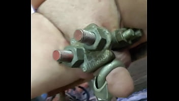 Preview 2 of Mom Son Xxx Videos Download - Cable clamps on my cock