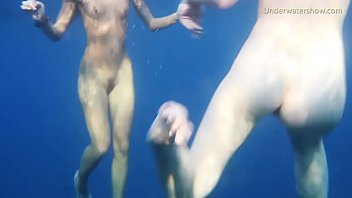 Preview 3 of Silvia Saint Ian Scott - 2 Hot Girls naked in the sea swimming