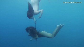 Preview 4 of Silvia Saint Ian Scott - 2 Hot Girls naked in the sea swimming