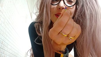 Preview 4 of Iki Erkek Olgun Kariyi Sikiyor - Forbidden Fantasies: This gorgeous,  huge and evil giantess has k. you and uses you as a filter for her farts