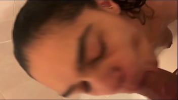 Preview 4 of Ethiopian Massage Sex - Giving head in the shower part two