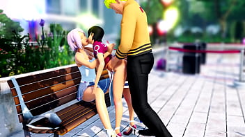 Preview 1 of Pakistani Jail Xxx - Sarada bitch anus big dick Naruto pushing hard in the ass,  Sakura anal sex teacher sarada cosplay hot (ponchi pixiv)
