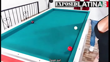 Preview 4 of Affect 3d Girlfriend Forever - MARIANA MARTIX PLAYS POOL with soldierhugecock SPANISH PORN